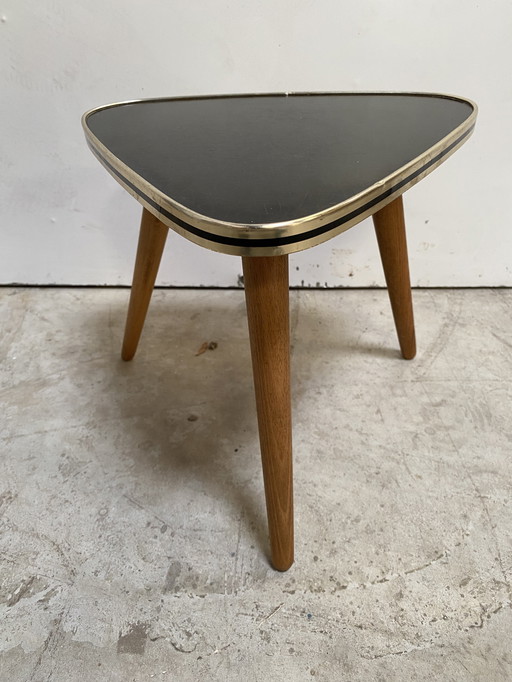 Formica triangular side table