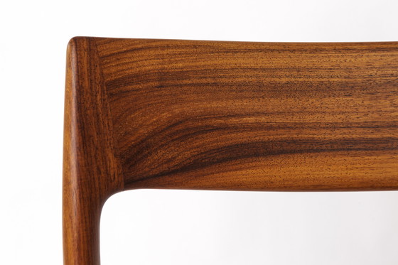 Image 1 of Sedia Niels Møller Model 77 in palissandro - Classico del design danese, anni '60, restaurata e ritessuta