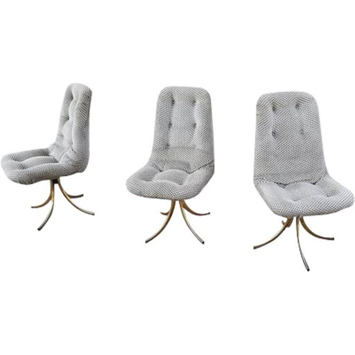 Set di 3 poltrone vintage, scandinave