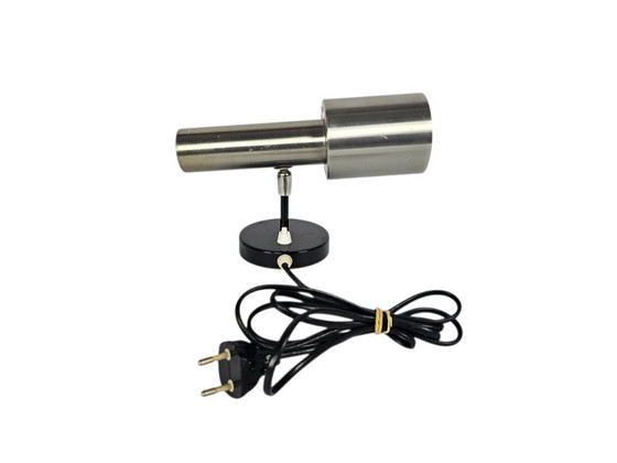 Image 1 of Koch & Lowy - wall spotlight - Stainless Steel - Space Age lighting - America - 60s