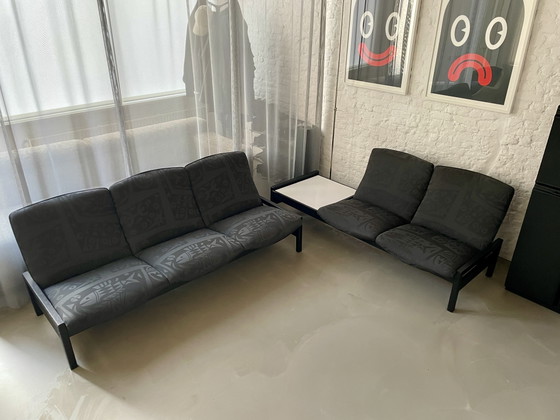 Modulare Sitzgruppe von Georges van Rijck für Beaufort. – 3-5 Sitzer Sofas, Holz, Stoff (photo 2 of 10)
