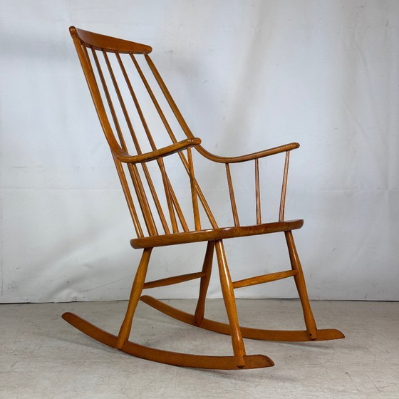 Image 1 of Rocking Chair "Grandessa" by Lena Larsson for Nesto, Sweden, 1960s