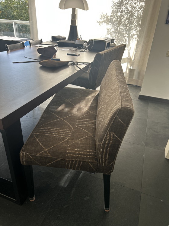 Image 1 of Twee bankjes op eettafel hoogte 