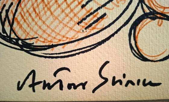 Image 1 of Antonio Sciacca (1957) – Untitled – Original marker drawing on art paper