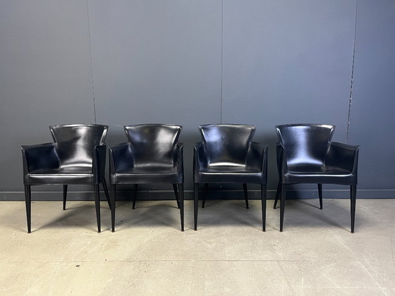 Image 1 of Vela eetkamerstoelen van Carlo Bartoli voor Matteo Grassi, jaren 80.