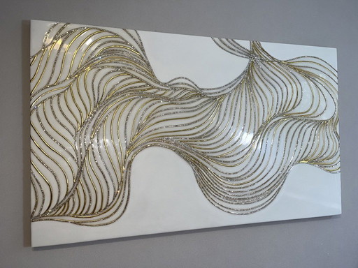 Exclusief interieurwandpaneel "Golden Winds"