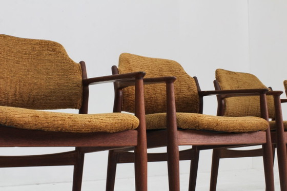 Set Vintage Danish Teak Dining chairs Arne Vodder Sibast – Wood (photo 3 of 11)