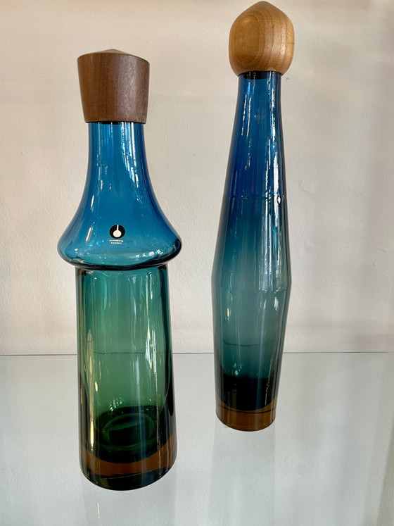 Image 1 of Caraffa, bottiglia, decanter Göran Wärff Tropico in vetro soffiato a bocca, Pukeberg, Svezia