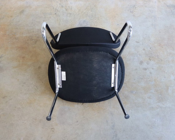 Sitland design poltrona con struttura tubolare made in Italy, Sedie e poltrone, Tessile, Cromo, Nero (foto 9 di 11)