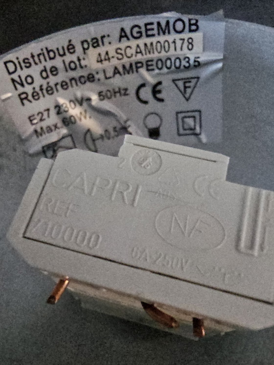 Image 1 of Conical lamp in Spage age (70s) style