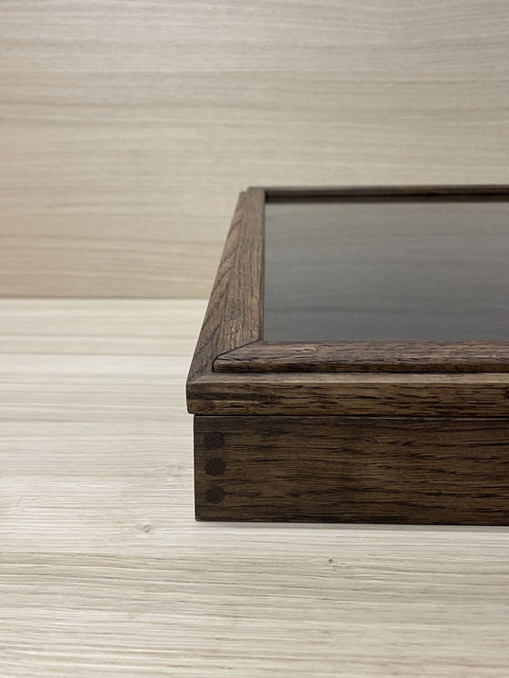 Image 1 of Vetrina realizzata a mano in rovere massello