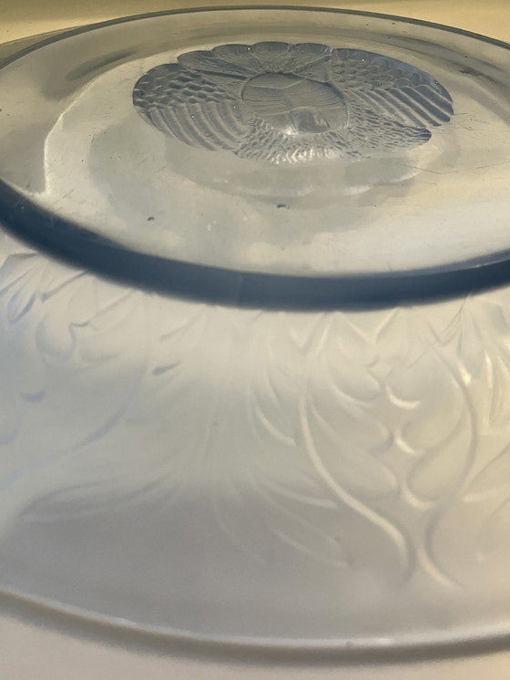 Image 1 of Grote Art Deco schaal van Jules Henri Vernon voor Pukeberg Zweden, rond 1930