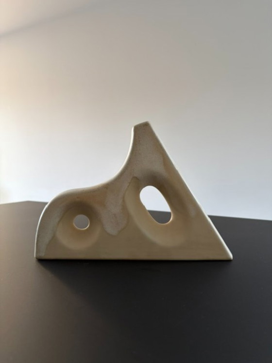 Organic ceramic design vase – ecru/cream (photo 13 of 13)