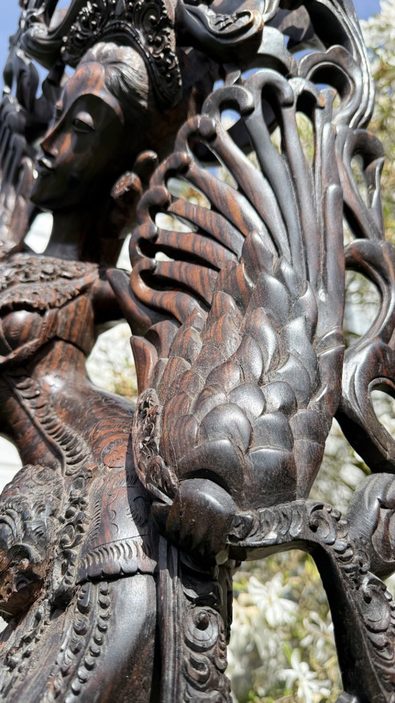 Image 1 of Monumental Balinese Coromandel Statue – 137 cm – Pita Maha Style