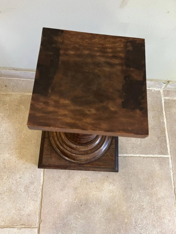 Piédestal colonne torsadée dans le style d'une vis de pressoir à vin. – Selettes, Wood, Rustic (photo 8 of 11)