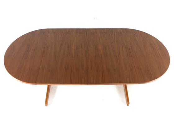 Image 1 of Thonet round 2x extendable dining table vintage table