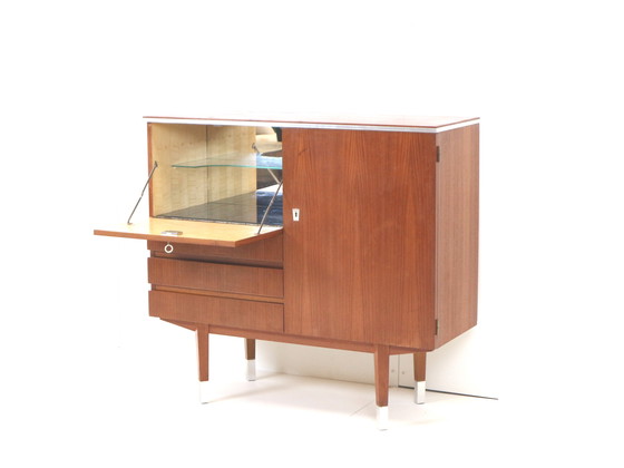 Image 1 of Credenza/mobile bar vintage in teak degli anni &#39;60