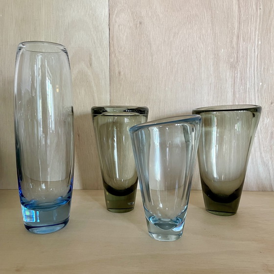 Image 1 of Vaso in vetro Holmegaard - Design danese, vetro vintage colorato