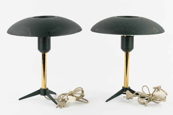 Image 1 of Paire de lampes de table Minou par Louis Kalff pour Phillips