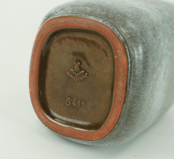 Duitse Mid Century Vaas van Majolika Karlsruhe, Grijs- en bruintinten, Gretel Schulte-Hostedde, jaren 60, (photo 10 of 10)