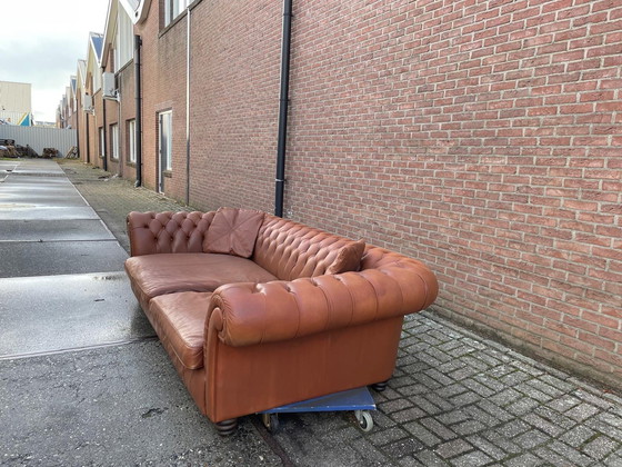 Image 1 of Vintage Chesterfield 3/4 Seater