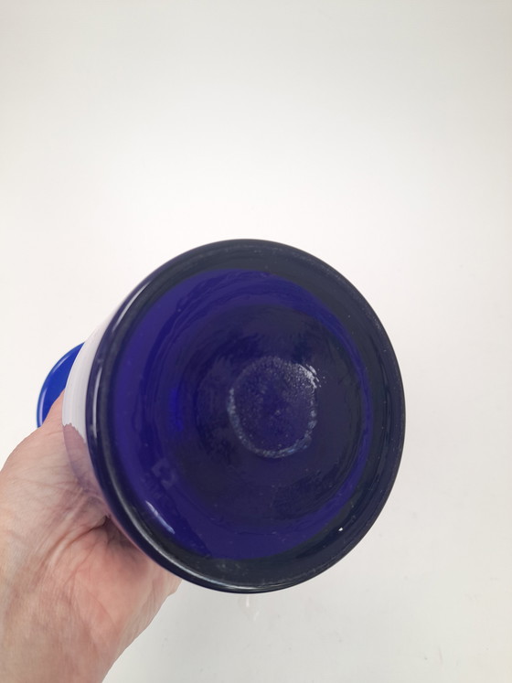 Image 1 of Vaso scandinavo in opale blu cobalto