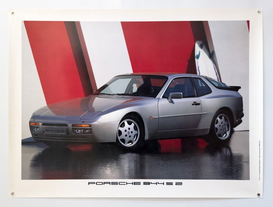Image 1 of 🚗 Porsche 944 S2 – 1989 – Manifesto originale d'epoca della Porsche AG | Litografia offset | 102 × 76 cm | Germania