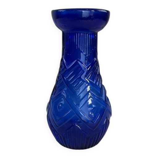 Vaso Art Déco blu cobalto