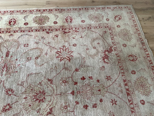 Handgeknoopt Ziegler tapijt 390 x 277 cm – 100% wol – uitstekende staat