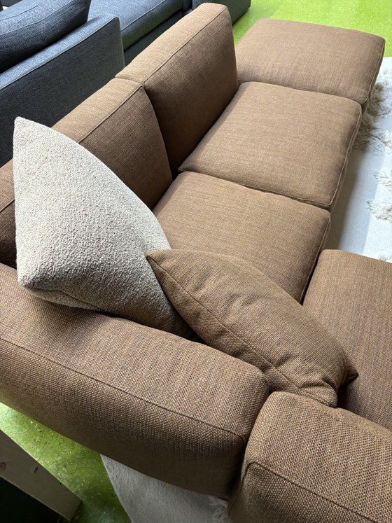 Image 1 of Canapé d'angle Flexform Softdream en tissu Terracotta Astro