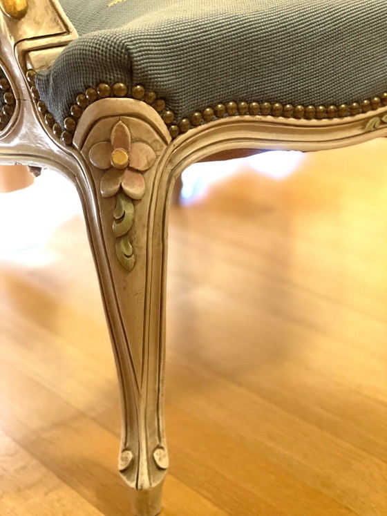 Image 1 of Prachtige Fauteuil In Louis XV-stijl – Een Romantische Blikvanger!