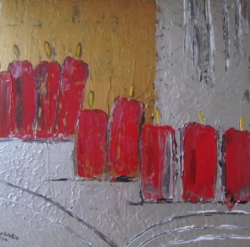 Candele da dipingere a Natale