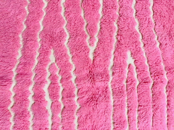 Image 1 of Rosafarbener Berberteppich aus Naturwolle 200cmx300cm