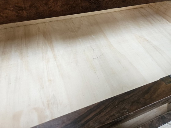 Image 1 of 1940s Art Decò sideboard in walnut and blond walnut