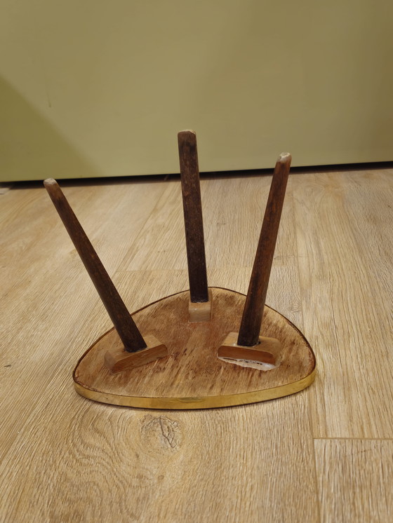 Image 1 of Table d'appoint vintage rose pour plantes, table de fenêtre, table de chevet