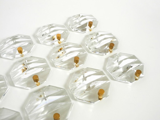 Beautiful Original 1960s Kinkeldey Crystal Glass And Brass Wall Lamp – Wall lights (photo 19 of 20)