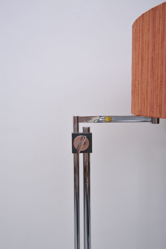 Image 1 of Floor lamp with red shade by Kaiser Leuchten (1960s)