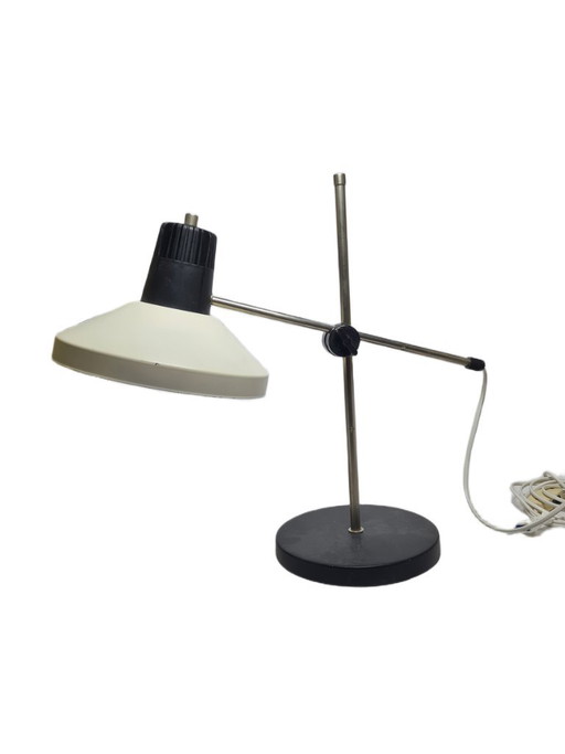 Postmodern Polish Bedside Lamp in Glass and Metal, 1980s – tafellampen (photo 2 of 8)