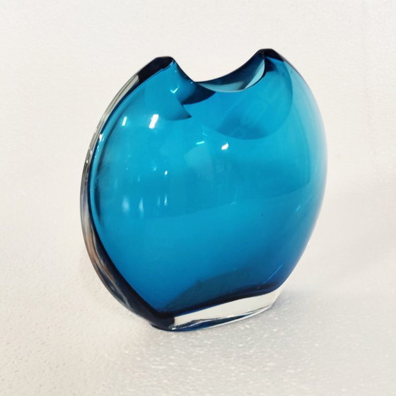 Image 1 of Originale Mazzega-Vase aus Muranoglas, 1980er Jahre