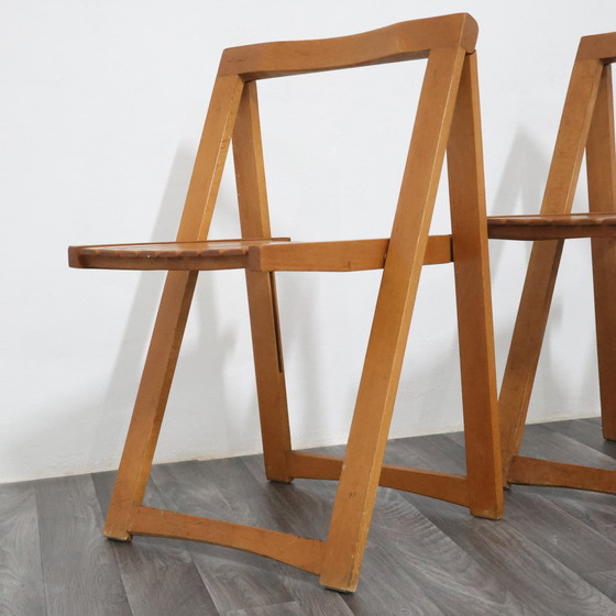 Image 1 of Aldo Jacober For Alberto Bazzani 4 Chairs Mod. Trieste 1960s Vintage Design