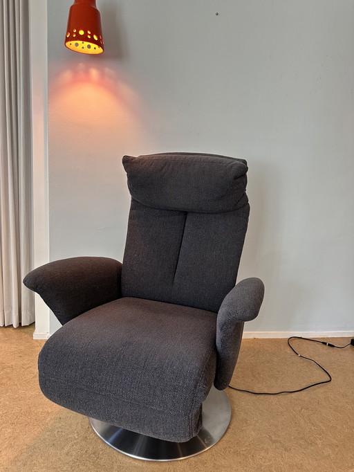 Himolla S-Lounger recliner - extra luxury version with 3 motors - basalt gray