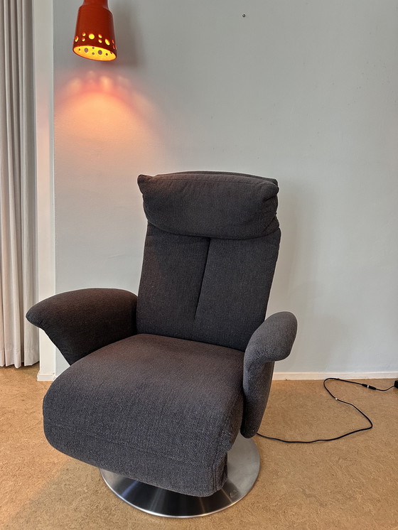 Image 1 of Himolla S-Lounger recliner - extra luxury version with 3 motors - basalt gray