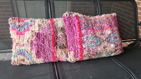 Image 1 of Berber vintage kussenset, sier kussen set