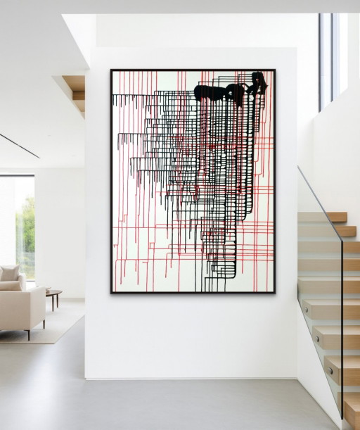 Antadze Abstract Composition XXL – schilderijen tekeningen, Canvas (photo 2 of 15)