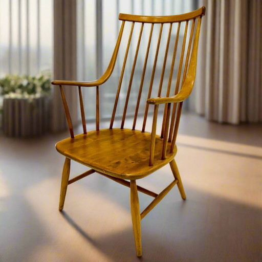 Grandessa Spindle Back Fauteuil Lena Larsson voor Nesto Zweden 1960