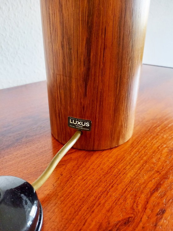 Uno & Östen Kristiansson Lampada da tavolo in teak – Luxus, Lampade da tavolo, Pelle, Legno (photo 10 of 11)