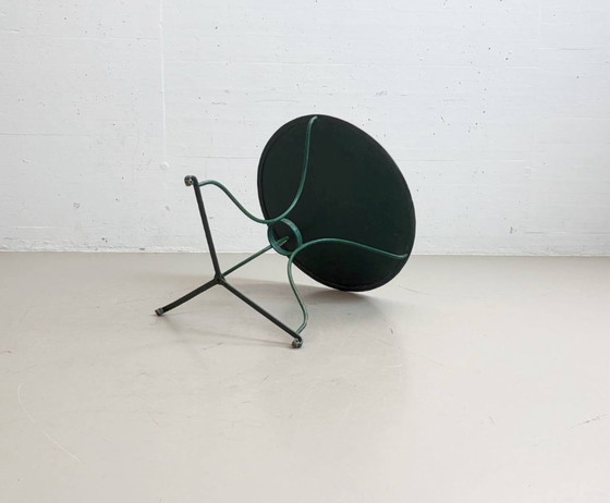 Image 1 of Green French gueridon metal garden table, 1950s