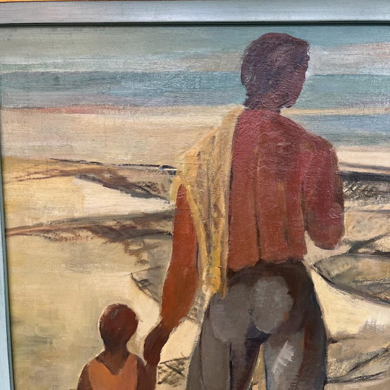 Flory Roland, Retour de Pêche, Huile sur Panneau, 1945 – Peintures et dessins (photo 3 of 16)