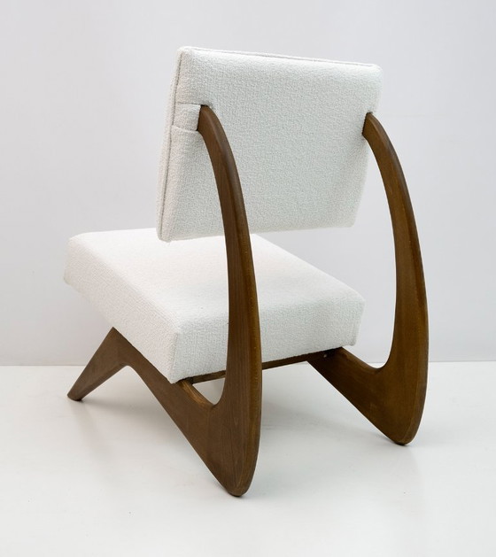 Image 1 of Adrian Pearsall Midcentury Walnut Lounge Chair voor Craft Associates