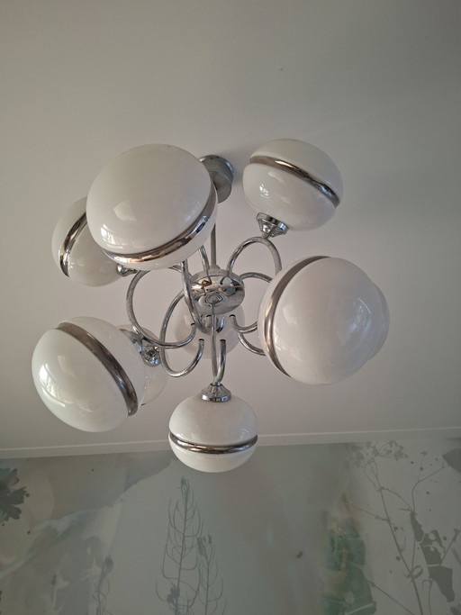 Copia di Lampada Vintage Space Age a Sfera – hanglampen, Glass, Metal